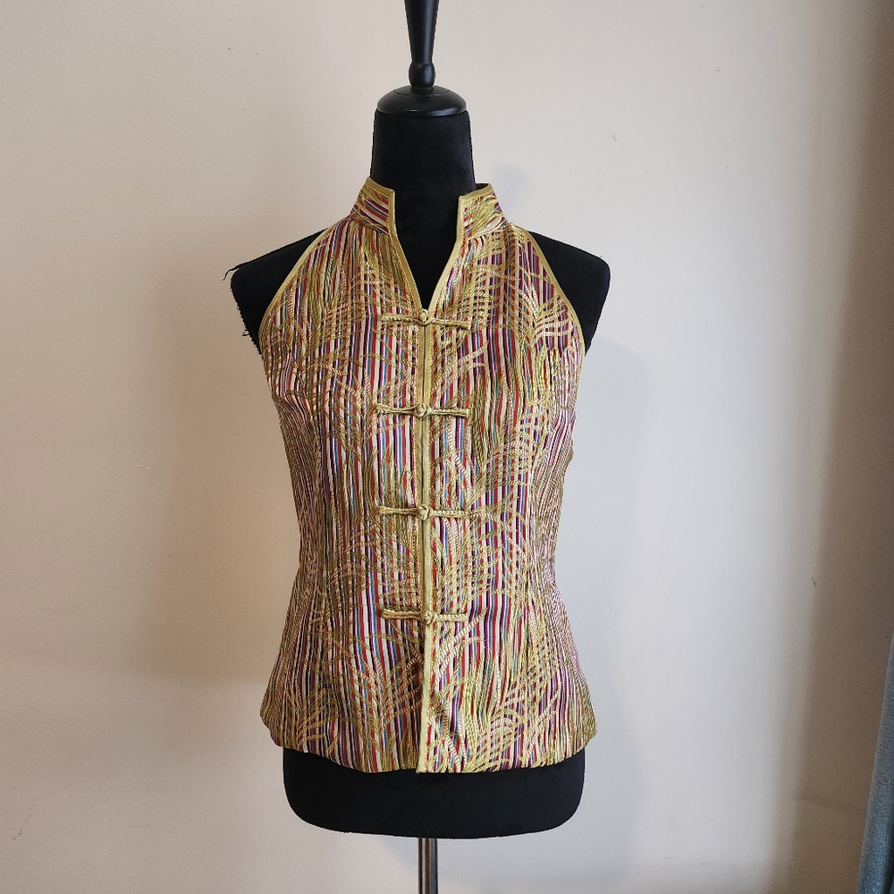 Chinese Silk Colorful Top